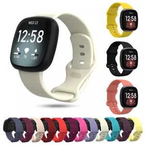 Orologio da polso per Fitbit Versa 4/3 Sense 2/1 cinturino sportivo in silicone cinturino - Foto 1 di 30