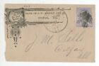 Tiny Cover Postmarked Nov 9, 1891 w/ Colfax IL Cancellation! Cancel on Scott 219