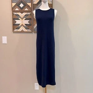 NakedCashmere Cayman Cashmere Sleeveless Midi Dress Navy Blue XS - Picture 1 of 11