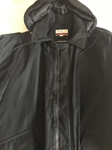 Mens Jos. Bank “Joe’s Casual” Large, Hooded Black Coat - Picture 1 of 2