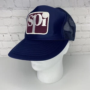 SPI Serial Peripheral Interface Adjustable Trucker Snapback Hat Cap Blue - Picture 1 of 7