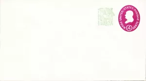US Postal Stationery Scott # U545 Mint Entire - 4 + 1 Cent Surcharged Red Violet - Picture 1 of 1