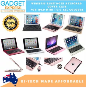 Suitable For iPad Mini 1/2/3 Smart Bluetooth Foldable Keyboard Cover Case - Picture 1 of 16