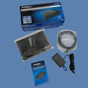 Sabrent USB 3.0 Sata Hard Drive Flat Docking Station EC-DFLT Black #NO1572 (AR) - Afbeelding 1 van 7