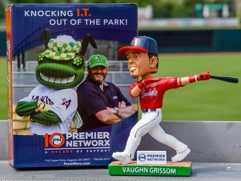 Vaughn Grissom 2023 Augusta Greenjackets Bobblehead SGA Cover