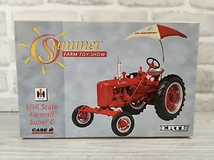 ERTL 1:16 Scale Farmall Super C Tractor w/ 50th Anniversary Umbrella 16082 - Picture 1 of 9