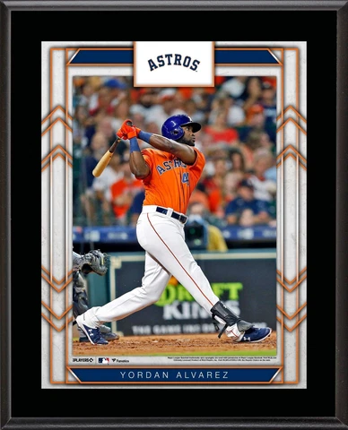 Yordan Alvarez Houston Astros 10.5" x 13" Sublimated Player Plaque Cover