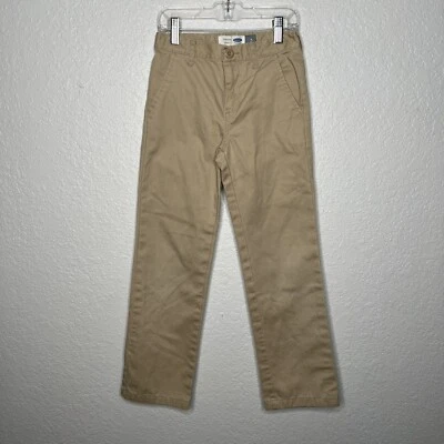 Брюки хаки эластичные Old Navy Chinos для мальчиков 8 тонкие прямые с регулируемой талией - Изображение 1 из 4