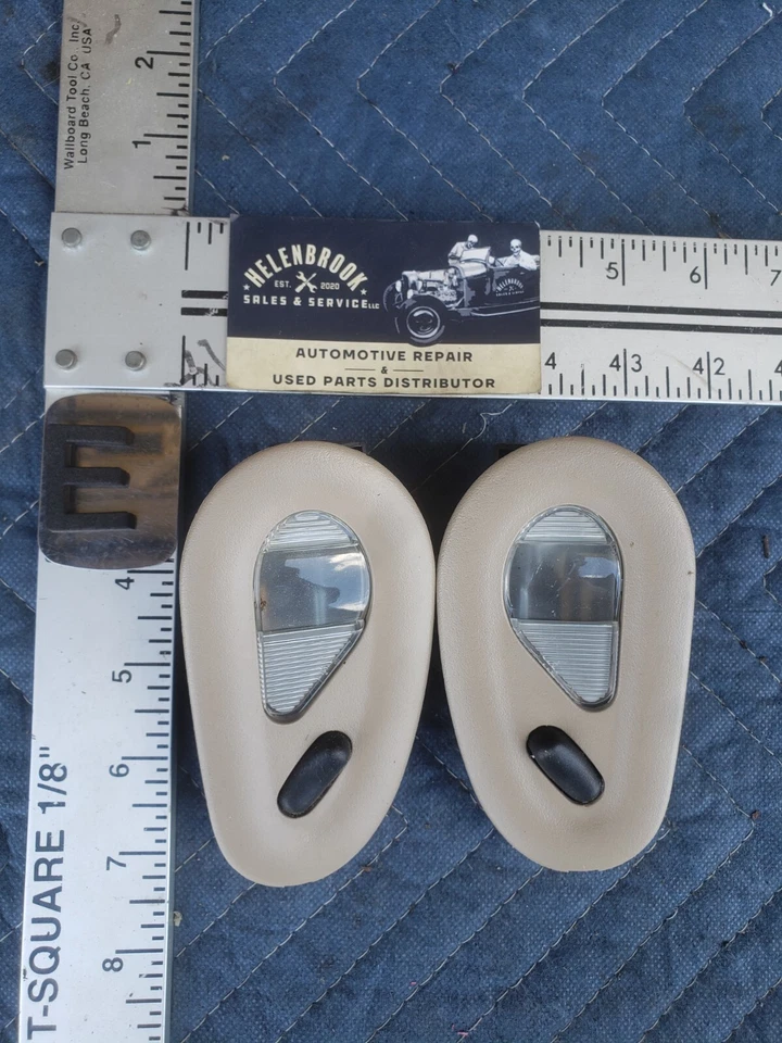 Par de luces de tocador mapa cúpula superior derecha y derecha Ford F150 1999-2003 OEM #1880CN Foto 1 de 4