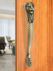 MAIN DOOR HANDLE / LION SHAPED DESIGNER HANDLE FOR MAIN DOOR - Picture 1 of 6