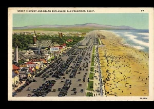 postcard Beach Esplanade  San Francisco, CA (P-1-R) - Picture 1 of 2