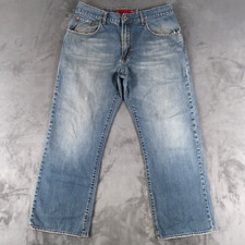 Vintage Guess Workwear Baggy Straight Jeans Mens Size 34x30 Blue Denim Cotton