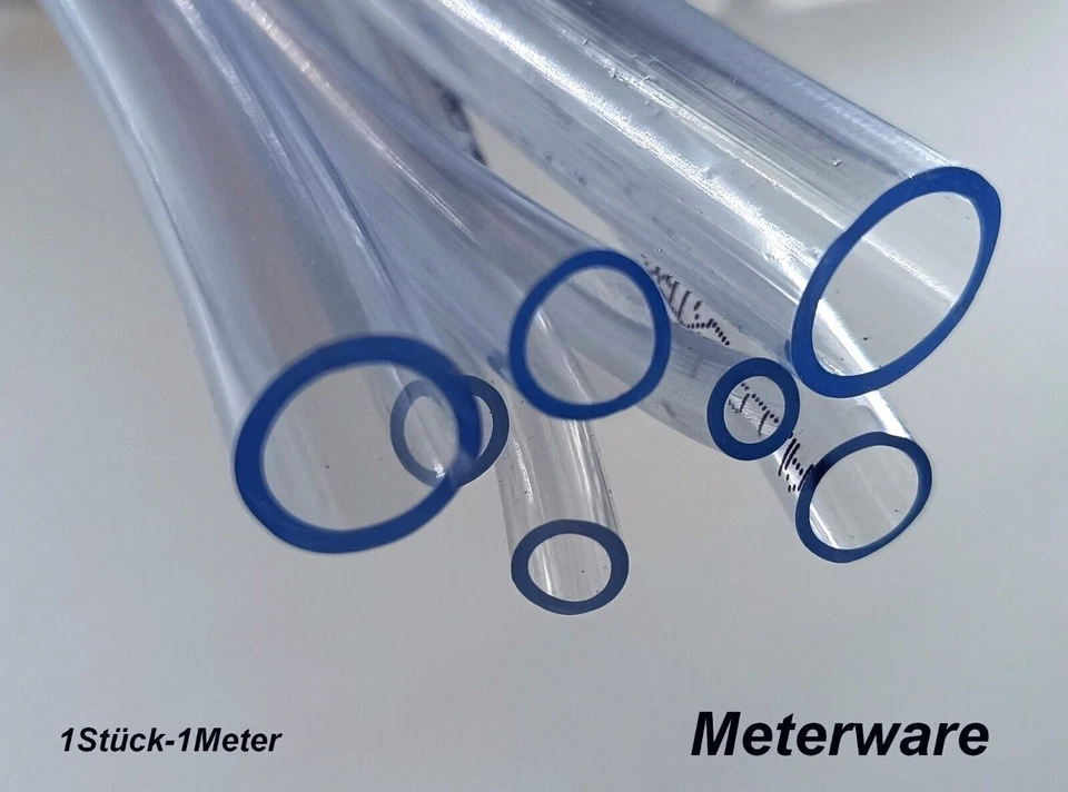 MONJAR Aquariumschlauch Schlauch PVC Wasserschlauch, Luftschlauch Transparent