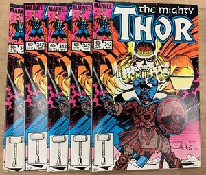 LOTTO 5 THOR VOL 1 #342 Saga, Eilif (prima apparizione) (1984) VF-NM - Foto 1 di 1