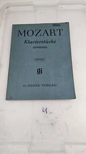 MOZARTKlavierstückeAUSWAHLURTEXTG. HENLE VERLAG - Picture 1 of 2