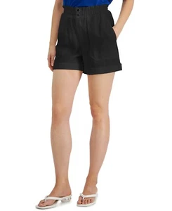 MSRP $60 Inc International Concepts Womens Twill Shorts Black Size 6 - Picture 1 of 1