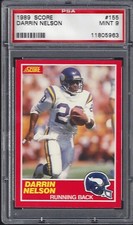 1989 Score #155 Darrin Nelson PSA 9 MINT 11805963
