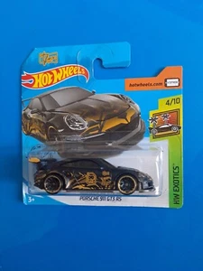 Porsche 911 GT3 RS 162 🔥 1:64 Hot wheels 2020 jaune noir HW Exotics - Picture 1 of 3