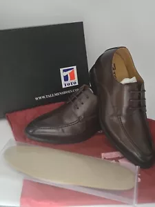 Zapatos de ascensor TOTO para hombre talla 7,5 invisibles de 3" que aumentan de altura 7 1/2 --A - Imagen 1 de 17