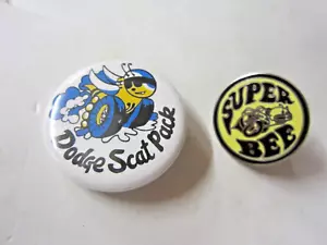 Dodge Classic Scat Pack Pin de Botón y Super Bee Sombrero/Pin de Solapa - Imagen 1 de 5