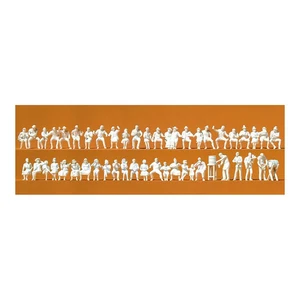 Preiser 16356 Im Biergarten. 46 unbemalte M - Bild 1 von 1