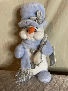 VINTAGE 1994 THE PETTING ZOO ENCORE'S "SNOW BUDDIES" PLUSH SNOWMAN with TAGS - Picture 1 of 2