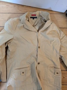Tommy Hilfiger Jacke L –Beige Blazer Casual Style–Herren Herbst/ Fällt Aus Wie L - Bild 1 von 11