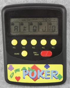 Radio d'epoca Shack Draw Poker con suono gioco di carte tenuto in mano auto da viaggio testato - Foto 1 di 7