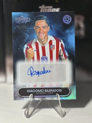 Giacomo Raspadori Auto /99 Topps Summer Signings 2025/2026 Atlético De Madrid  - Imagen 1 de 2