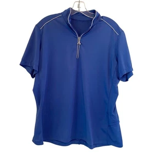 Chestnut Bay Performance Rider SkyCool Short Sleeve Shirt XL Blue Equestrian - Picture 1 of 13