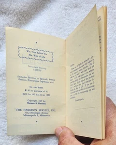1937 The Way Of Life Norman B Harrison Pamphlet Booklet Christian Spiritual - Bild 1 von 4
