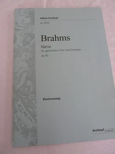 Johannes Brahms "NÄNIE" für gem. Chor und Orchester Breitkopf Urtext - Bild 1 von 3