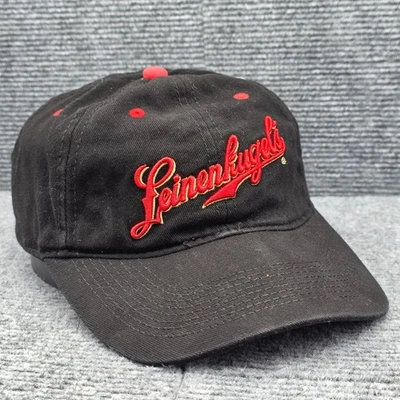 Leinenkugel Sombrero Gorra Correa Trasera Negro Rojo Escritura Bordada Cervecería Bar Hombres Foto 1 de 4