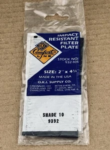 Vintage OKI Comfort Line Impact Resistant Filter Plate 2" X 4 1/4" Shade 10 - Picture 1 of 2