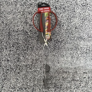 Cooking Concepts Tong Turner Pince Spatule Kitchen Red Handle Scissor Tongs New - Picture 1 of 4