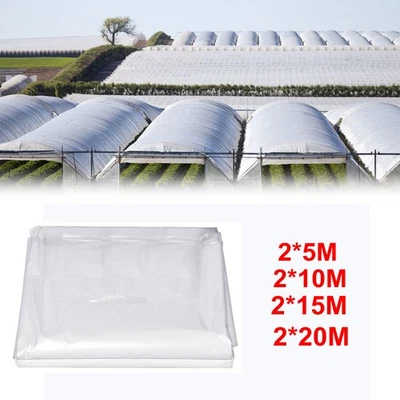 JUNHAO-SHOP Heavy Duty Clear Polythene Plastic Cover Sheet Roll Greenhouse Waterproof Film