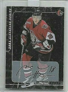 MARIAN HOSSA 2000 IN THE GAME 2001 SIGNATURE SERIES SILVER CERTIFIED AUTOGRAPH - Picture 1 of 1