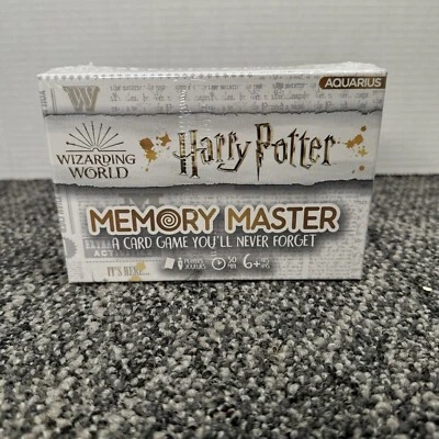 Harry Potter Memory Master A Card Game You’ll Never Forget Ages 6+ 4 Players New - Image 1 of 2