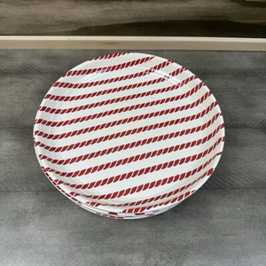 Pottery Barn Nautical Rope Pattern Melamine Salad Plate 8.75” Dia. Set/4 NWOB - Picture 1 of 5