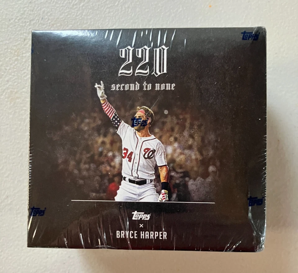 2018 Topps x Bryce Harper 220 Second To None AutographRelic Edition Box - Image 1 of 1