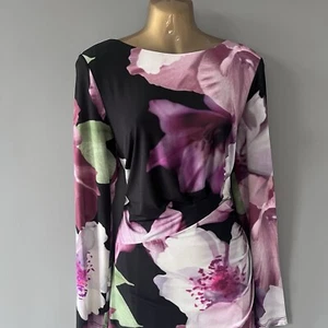 Monsoon Mila Stretch Floral Pencil Dress UK 16 - Picture 1 of 8
