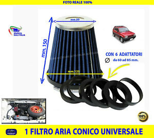 Filtro Aria Fiat Panda 141 141A Sportivo Motore Alte Prestazioni Kit Per Blu con