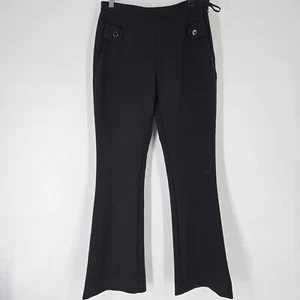 Carven Black Flare Leg Pants Size 40 US 8 - Picture 1 of 11