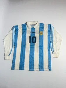 camiseta fútbol SELECCION ARGENTINA home ADIDAS 1994 #10 maradona manga larga t1 - Picture 1 of 4
