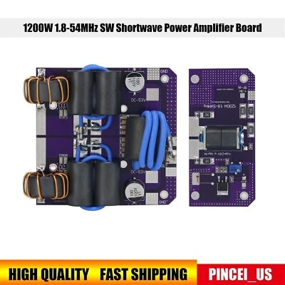 1200W 1.8 - 54MHz SW Shortwave Power Amplifier Board HF Amplifier Kit Power Amp - Bild 1 von 4