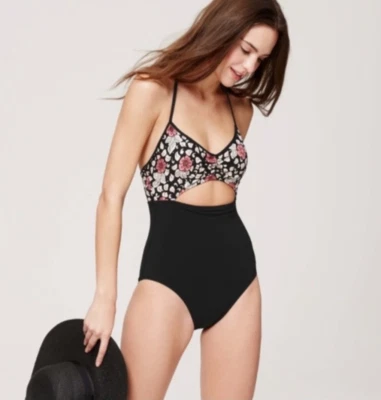 Nuevo con etiquetas Traje de baño de una pieza Ann Taylor LOFT Beach RAINFOREST FLORAL talla 4 precio de venta sugerido por el fabricante 89,50 USD Foto 1 de 4