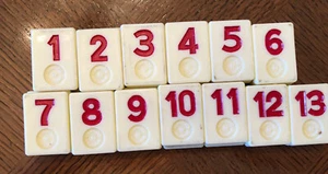 Rummikub Replacement Tiles Cream Color PRICE PER TILE You Select - All Colors - Picture 1 of 4