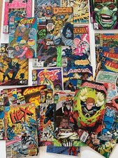 Lot of 32 Marvel Comic Books 1980/1990s DC Marvel Ghost Rider Titans, X-Force