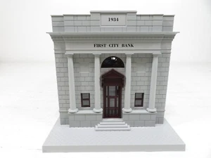 MTH 30-9017 First City Bank 2 tonos gris con ventanas rojas LN - Imagen 1 de 9