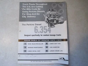 Perkins Diesel 6.354 Engine Brochure (e21) - Foto 1 di 1